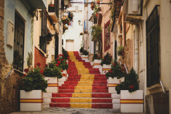 An illustrative photo of the stairs in Calp, Spain